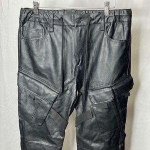 Smoke Rise Cargo Leather Pants